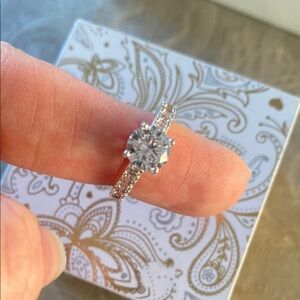 Elegant Silver Sterling Cubic Zirconia Ring